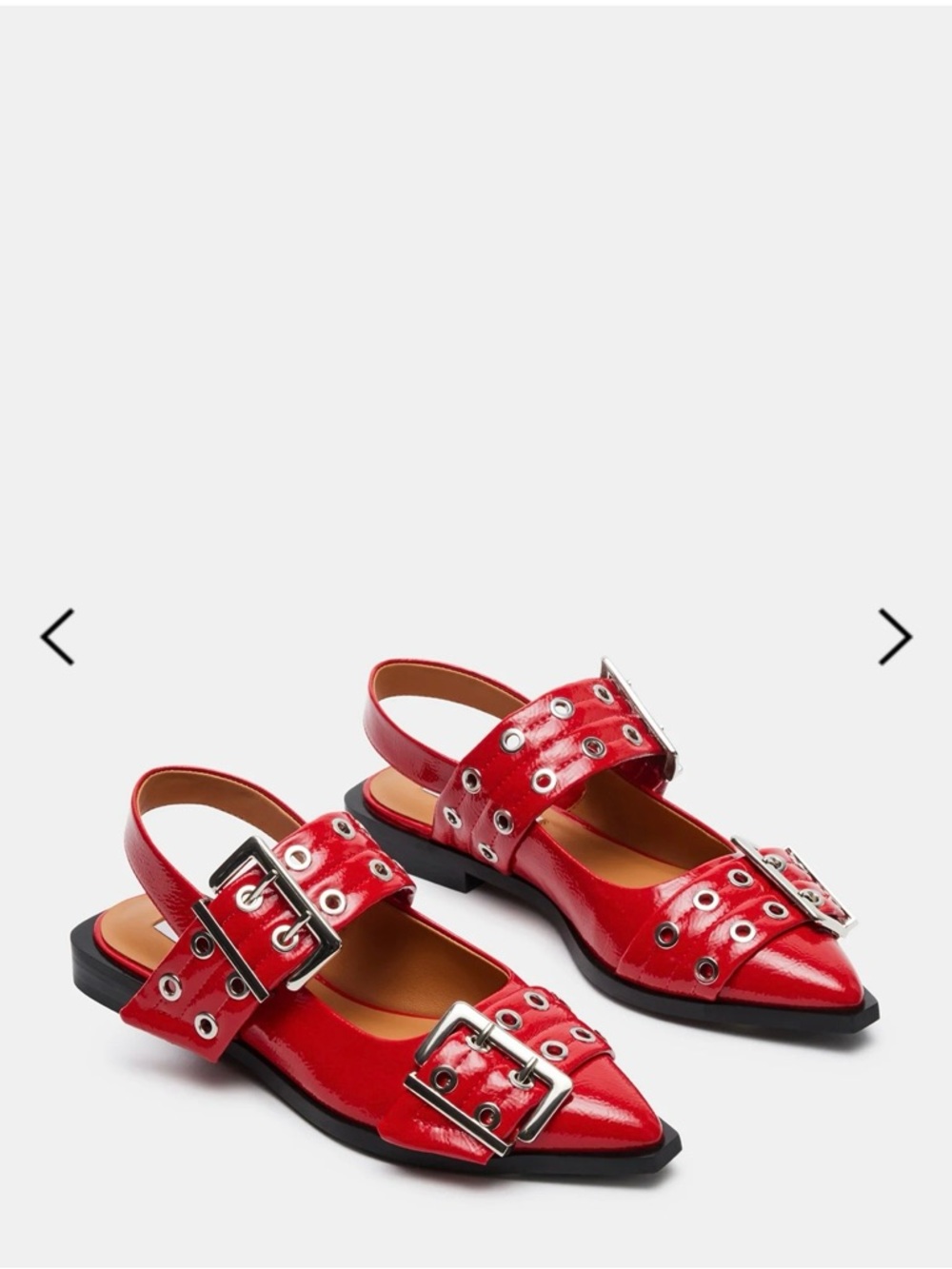 Red Shoulder Bag with Chain Strap